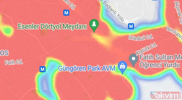İlçe ilçe İstanbul'un koronavirüs vaka haritası! Bağcılar, Fatih, Üsküdar, Güngören, Ümraniye, Zeytinburnu, Bakırköy... - 20