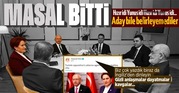 İngiliz Financial Times da 6'lı masanın kavgasını gördü: Çatlaklar var