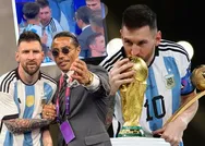 Messiyi yakalayan Nusret amacına ulaştı! 2022 Dünya Kupasında bomba görüntü! Sahaya indi işte o anlar