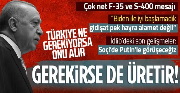 Başkan Recep Tayyip Erdoğan’dan çok net mesajlar: Türkiye - ABD ilişkileri, F-35, S-400 ve Rusya...