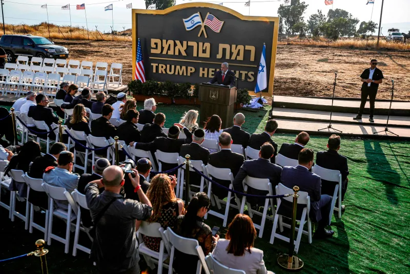 Golan'da "Ramat Trump" adı verilen yerleşim biriminin temeli atıldı - 5