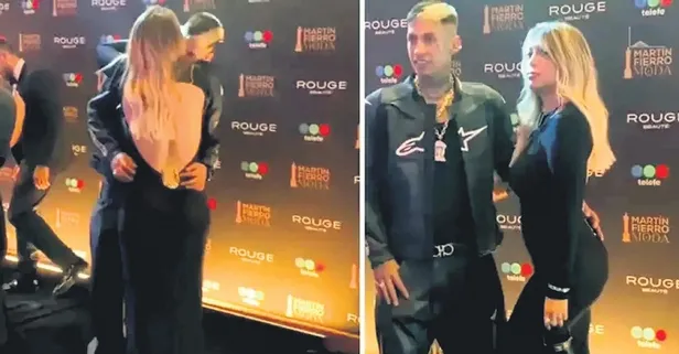 Aşklarını ilan ettiler! Wanda Nara genç sevgilisini öpmelere doyamadı