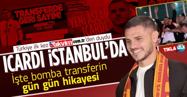 Türkiye transferi takvim.com.tr'den duymuştu! Galatasaray Icardi'yi KAP'a bildirdi: "Büyük başarılar kazanmak istiyorum"