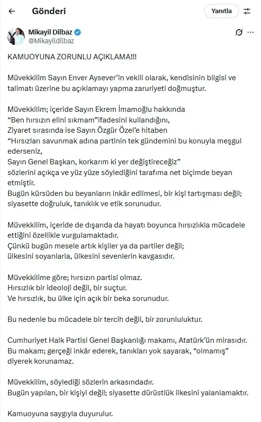 enver-aysever-tahliye-edildi-cek-elini-hirsiz-kavgasi-akillara-geldi-imamoglunu-ayri-ozgur-ozeli-ayri-patlatti-1773322560097.jpeg Enver Aysever tahliye edildi! Silivri'deki "Çek elini hırsız" kavgası akıllara geldi | İmamoğlu'nu ayrı Özgür Özel'i ayrı patlattı-3