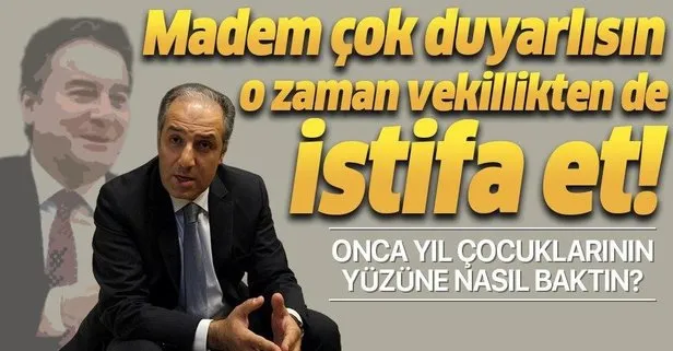 Sabah yazarı Tuna, AK Parti’den istifa edip DEVA Partisi’ne geçen Mustafa Yeneroğlu’nun skandal açıklamalarına tepki verdi: Madem çok duyarlısın vekillikten istifa etsene