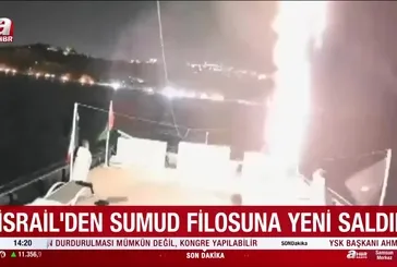 Sumud Filosu'na İsrail'den dronlu saldırı!