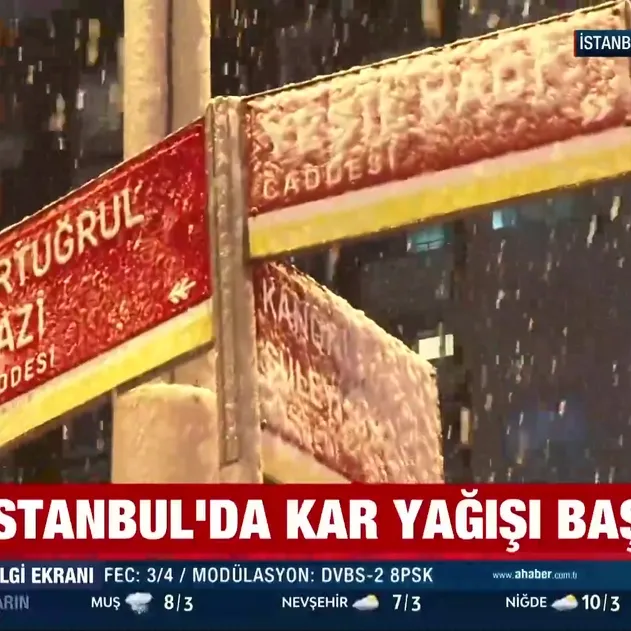 İstanbul’da beklenen kar yağışı başladı