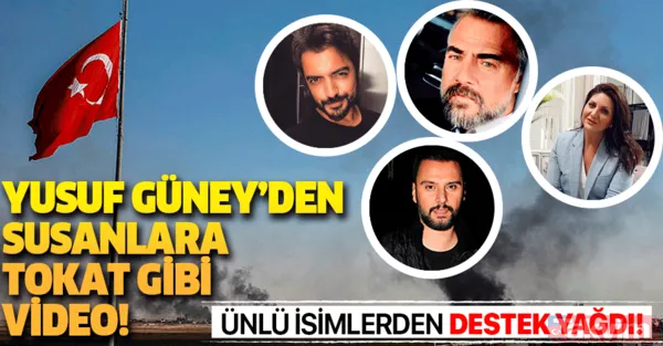 Barış Pınarı Harekatı'na susanlara Yusuf Güney'den anlamlı video! Ünlü isimlerden Barış Pınarı Harekatı'na destek yağıyor... - 1