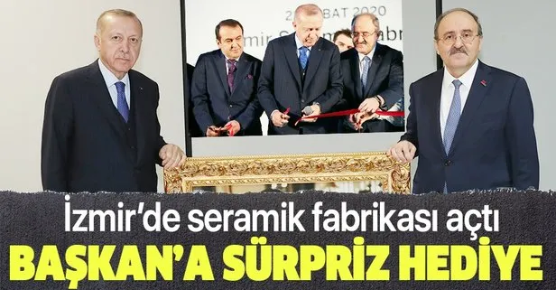 Başkan Erdoğan İzmir’de seramik fabrikası açtı: Ülkemizde taş üstüne taş koyanın başımız üstünde yer var
