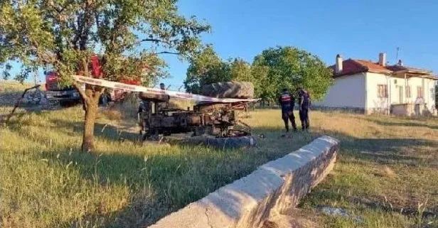 Frenleri boşalan traktör devrildi: 2 kardeş öldü