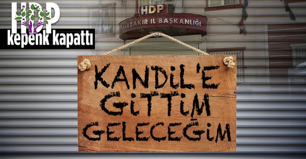Diyarbakır’da Kandil'in sözcüsü HDP kepenk kapattı! Aileler çocuklarının resminin bulunduğu pankartlı tepki gösterdi