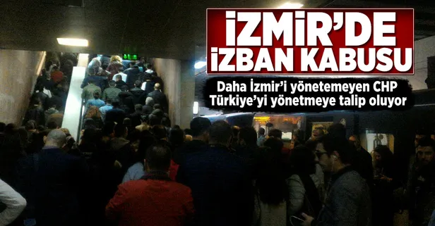 İZBAN'daki arıza vatandaşı mağdur etti