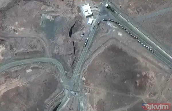 İran'ın Fordo operasyonu uydu kamerasında! ABD vurmadan iki gün önce olağandışı kamyon trafiği... Uranyumu naklettiler - 13
