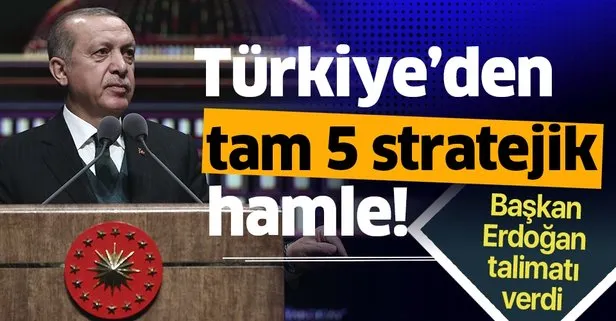 Başkan Erdoğan talimat verdi! Türkiye 5 stratejik konuda çalışma başlattı