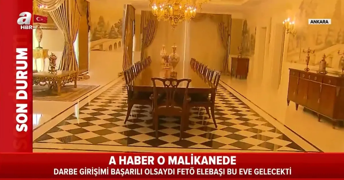 FETÖ'nün 7 yıldızlı ihanet yuvasını A Haber görüntüledi