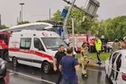 Eyüpsultan'da yolcu otobüsü kaza yaptı