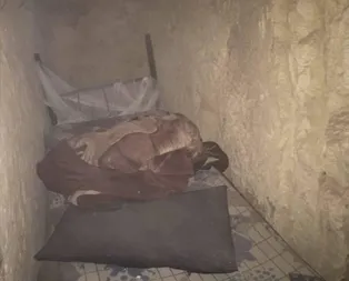 DAEŞ’li teröristlerin tünelinde ilginç görüntü