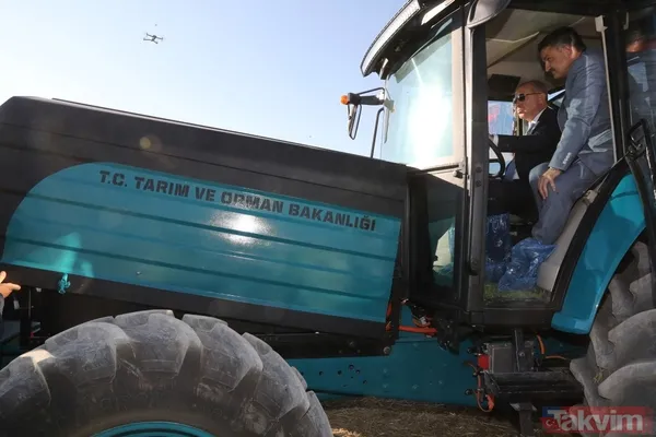 Başkan Erdoğan biçerdöverde buğday hasatı yaptı - 22