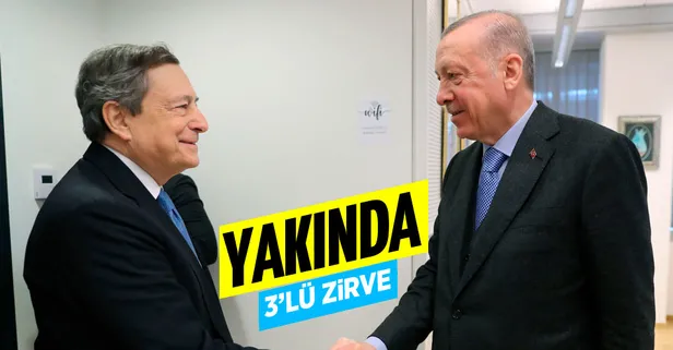 İtalya Başbakanı Draghi Başkan Erdoğan ile görüşmesinin ardından açıkladı: Türkiye, Fransa ve İtalya...