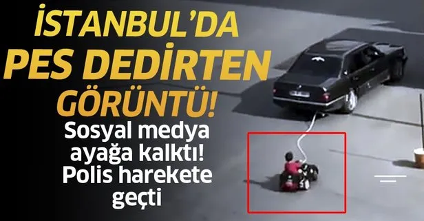 Son dakika: İstanbul Esenyurt’ta akülü araçtaki çocuğunu otomobille çeken baba yakalandı!