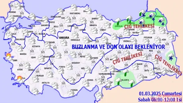 Çığ Tehlikesi İle Buzlanma Ve Don Olayı Uyarısı Meteoroloji Verilerine Göre, Son Günlerde Meydana Gelen Kar Yağışları Sebebi İle Doğu Karadeniz İle Doğu...