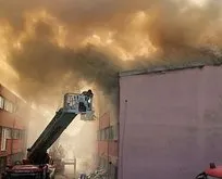 Başakşehir’de sanayi sitesinde korkutan yangın