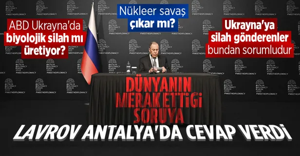 SON DAKİKA: Antalya'da Türkiye-Rusya-Ukrayna zirvesi! Rus Dışişleri Bakanı Lavrov'dan önemli açıklamalar: Putin Zelenskiy ile görüşmeye hazır