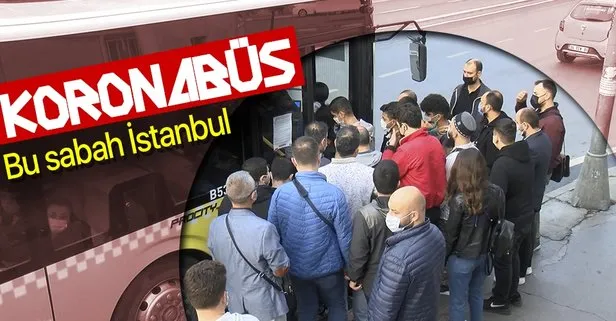 İstanbul’da toplu ulaşımda yoğunluk! Koronavirüs hiçe sayıldı