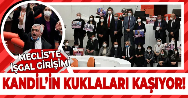Milletvekilliği düşen HDP'li Ömer Faruk Gergerlioğlu'ndan Meclis'te işgal provokasyonu
