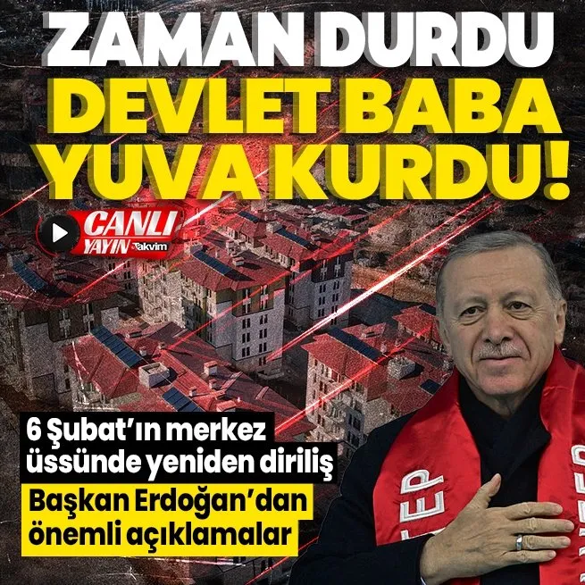 Başkan Erdoğandan Kahramanmaraştaki deprem konutlarının anahtar teslim töreninde önemli açıklamalar