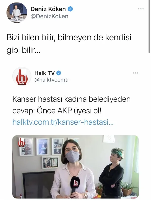 halk-tvde-yayinlanan-kanser-hastasi-kadina-eyup-belediyesiden-cevaponce-akp-uyesi-ol-haberi-tamamen-yalan-1614983336913.jpg Halk TV'de yayınlanan "Kanser hastası kadına Eyüp Belediyesi'den cevap: Önce AKP üyesi ol!" haberi tamamen yalan!-8