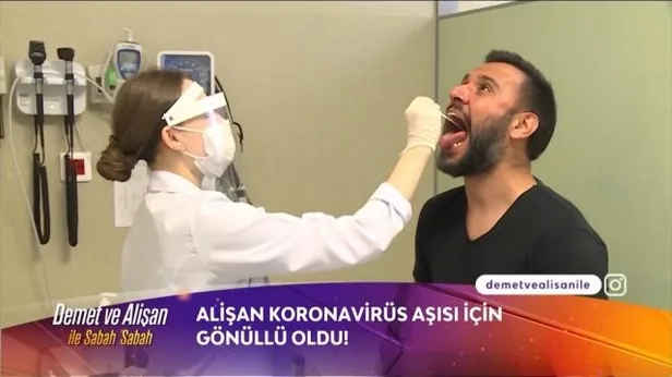 Alişan'dan örnek davranış! Canlı yayında koronavirüs aşısı olan Alişan: "İşin tek çözümü aşıysa ben de olmak istedim"-6