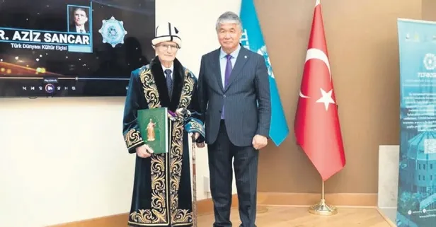 Prof. Dr. Aziz Sancar'a 'Türk Dünyası Kültür Elçisi' unvanı!