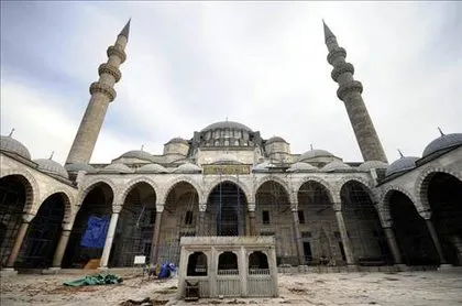 Süleymaniye Camii restorasyonunda sona doğru