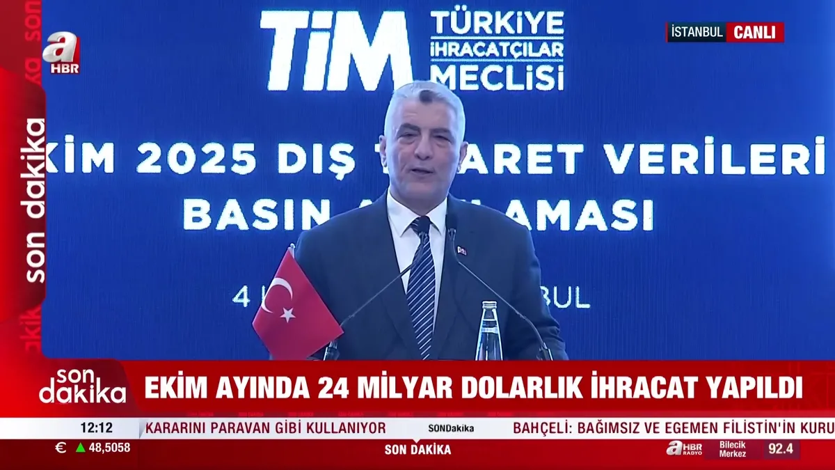 Ekim ayı ihracatında rekor: 24 milyar dolar