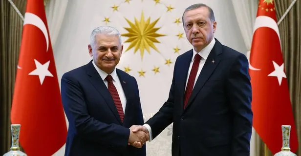 Cumhurbaşkanı Erdoğan, Başbakan Yıldırım’la görüştü