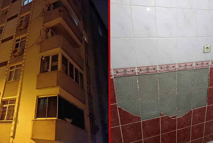 Küçükçekmece’de 7 katlı bina tahliye edildi!