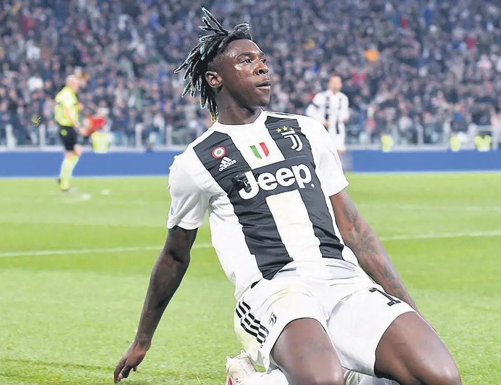 Moise Kean ile sıcak temas