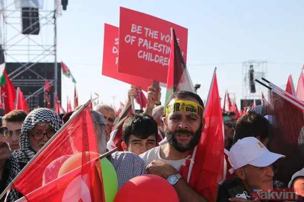 BÜYÜK FİLİSTİN MİTİNGİ! 7'den 70'e milyonlarca vatandaş Atatürk Havalimanı'na akın etti! - 28