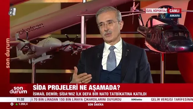 Savunma Sanayii Başkanı İsmail Demir'den A Haber'de açıkladı: Yeni müjde geliyor