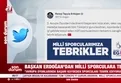 Başkan Erdoğan'dan milli sporculara tebrik