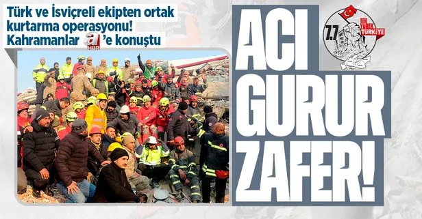 Mahmut Sami Şahin'i sağ olarak enkazdan çıkaran kahramanlar konuştu: "24 saattir çalışıyoruz" | Aralarında İsviçreli ekip de var