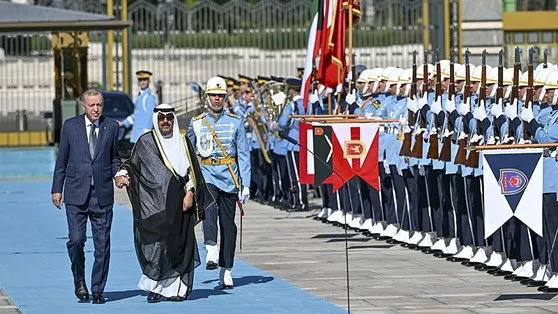 Başkan Erdoğan’ın resmi törenle karşıladığı Kuveyt Emiri El Sabah’tan Türkçe selam: Merhaba asker!