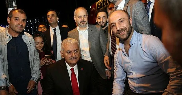 İstanbul'da Binali Yıldırım'a yoğun ilgi