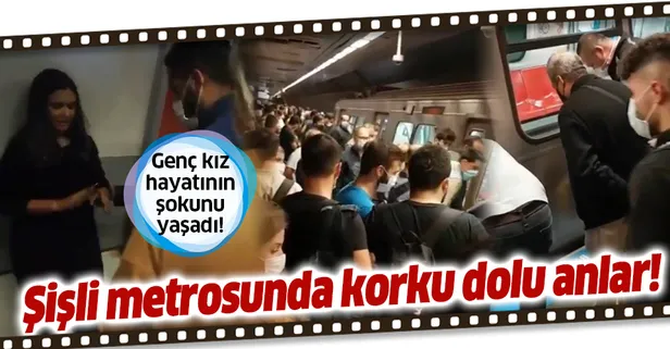 SON DAKİKA: Şişli metrosunda korku dolu anlar: Rayların arasına düşen genç kız yaralı kurtuldu
