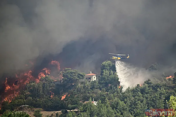 Yunanistan alevlere teslim oldu! O güne kadar kırmızı alarm! | Türkiye'den Yunanistan'a yardım eli - 24