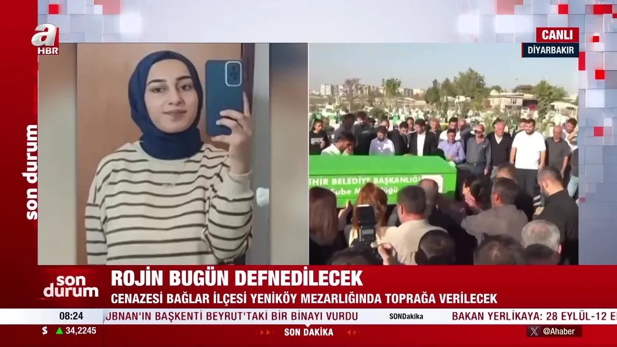 Rojin'in cenazesi diyarbakır'a getirildi!