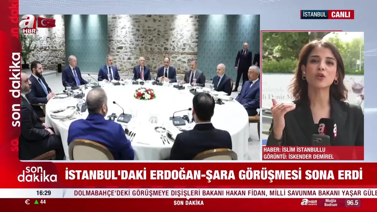 Başkan Erdoğan-Şara görüşme sona erdi