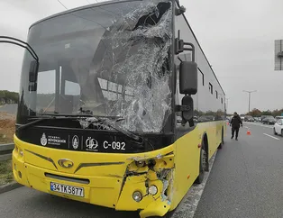 Son dakika haberleri... TEM'de servis aracı İETT otobüsü ile çarpıştı: 7 yaralı