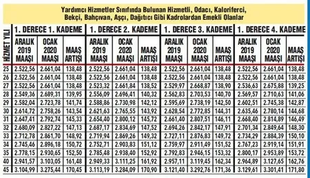 Emekli ve memur zam farkı kaç TL? 2020 yılı emekli, memur, engelli, işsizlik ve evde bakım maaşı zam artış oranı ne oldu?-5